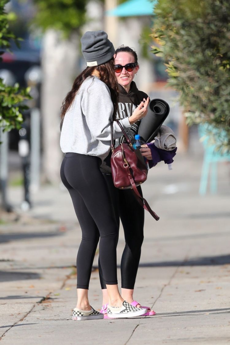 Dakota Johnson Candids While Leaving A Yoga Class In LA