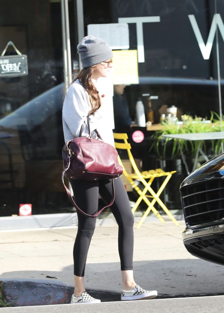 Dakota Johnson Candids While Leaving A Yoga Class In LA