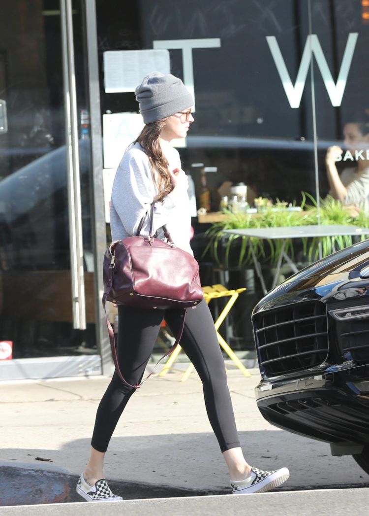 Dakota Johnson Candids While Leaving A Yoga Class In LA