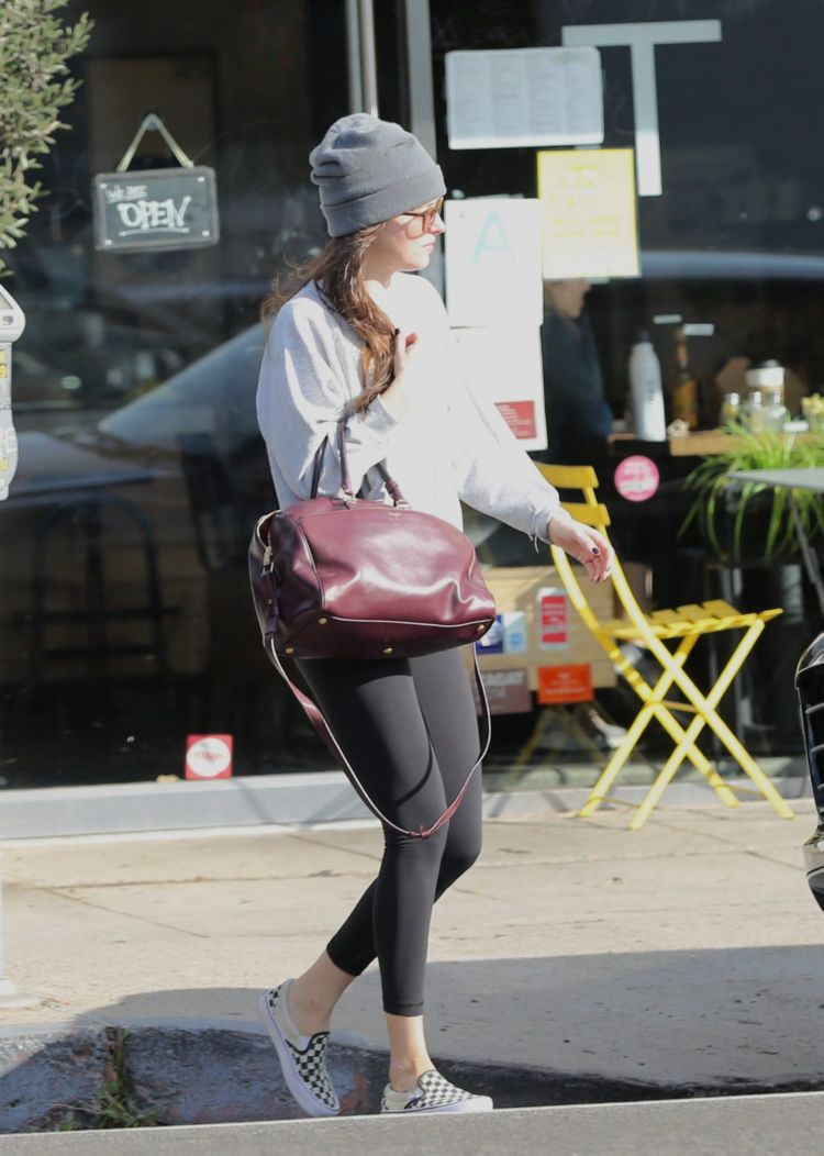 Dakota Johnson Candids While Leaving A Yoga Class In LA