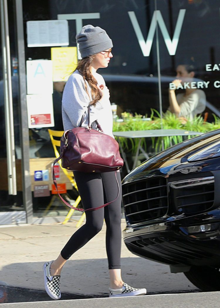 Dakota Johnson Candids While Leaving A Yoga Class In LA