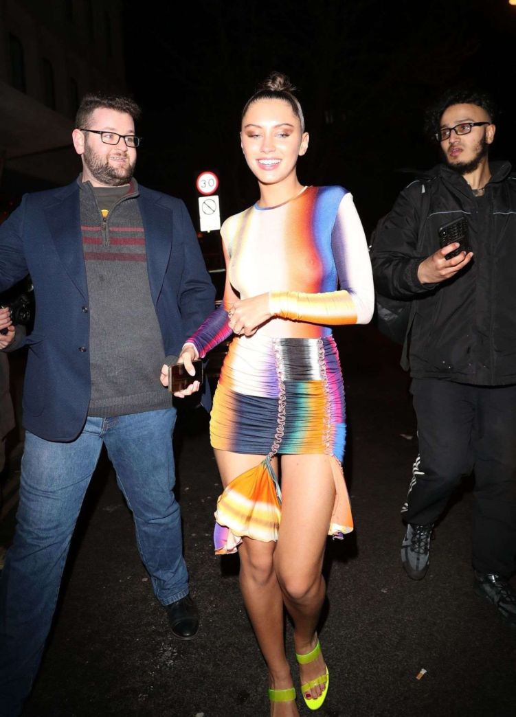 Iris Law Arrives In A Colorful Dress At The Love Magazine Party