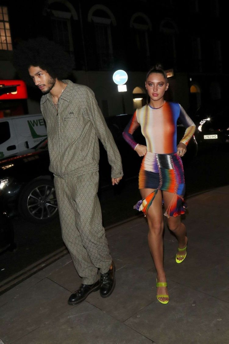 Iris Law Arrives In A Colorful Dress At The Love Magazine Party