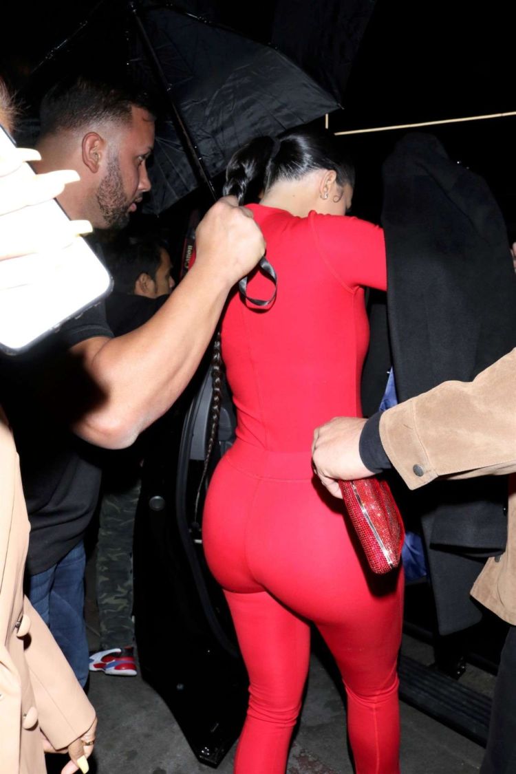 Kylie Jenner Candids In Red At The Nice Guy In West Hollywood