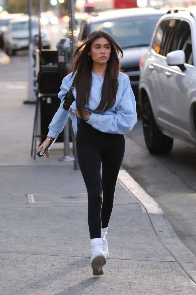 Madison Beer In A New Hairstyle After Leaving A Salon In West Hollywood