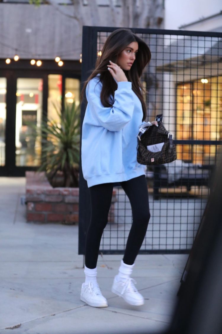 Madison Beer In A New Hairstyle After Leaving A Salon In West Hollywood