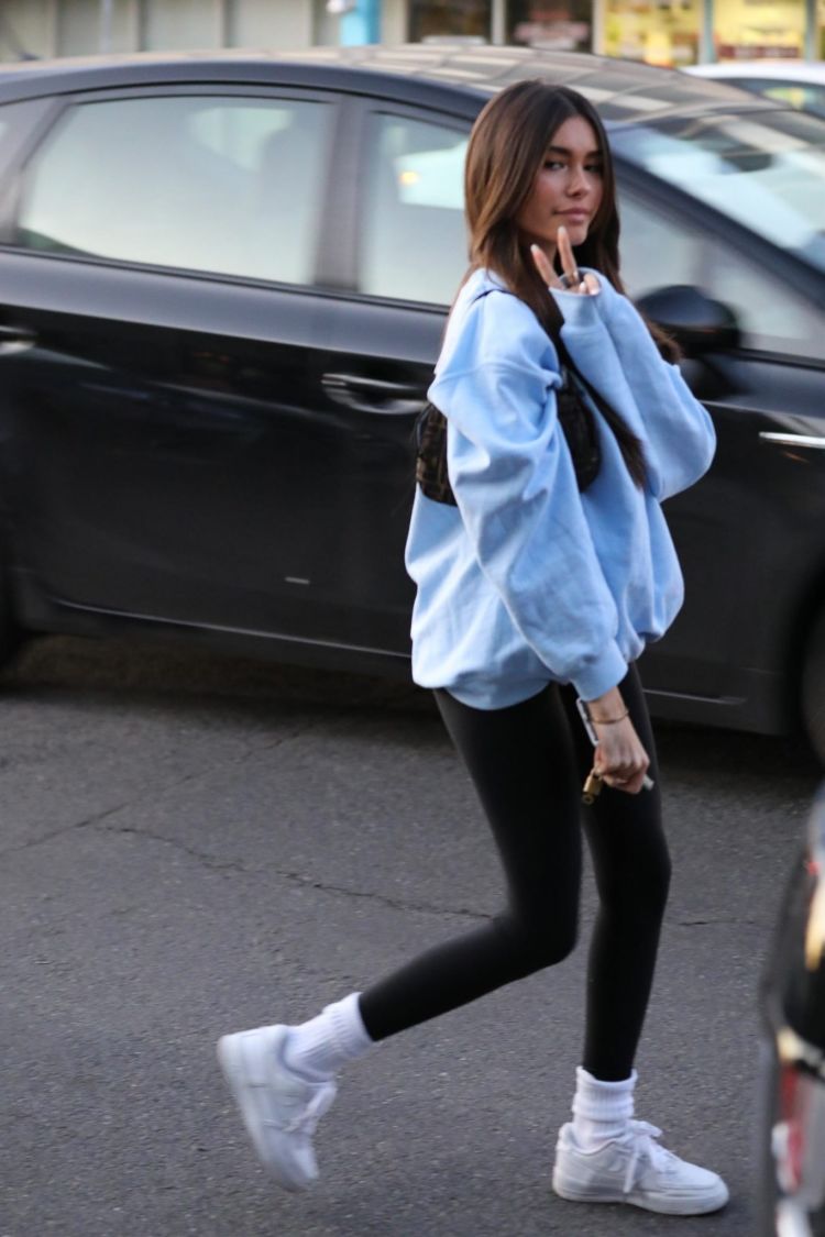 Madison Beer In A New Hairstyle After Leaving A Salon In West Hollywood