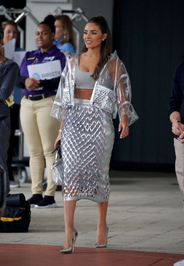 Gorgeous Olivia Culpo At SiriusXM At The Super Bowl LIV In Miami