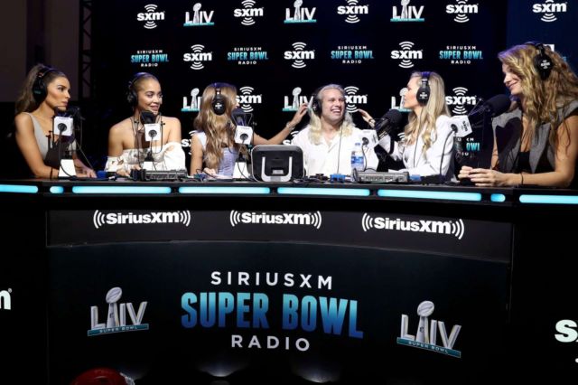 Gorgeous Olivia Culpo At SiriusXM At The Super Bowl LIV In Miami