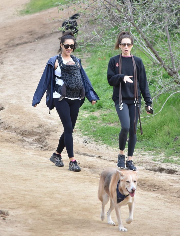 Shay Mitchell Hiking With Her Baby In Los Feliz