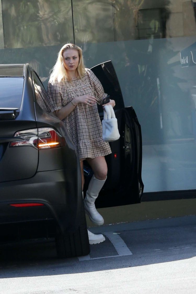 Sophie Turner Spotted In Frock Out In Los Angeles