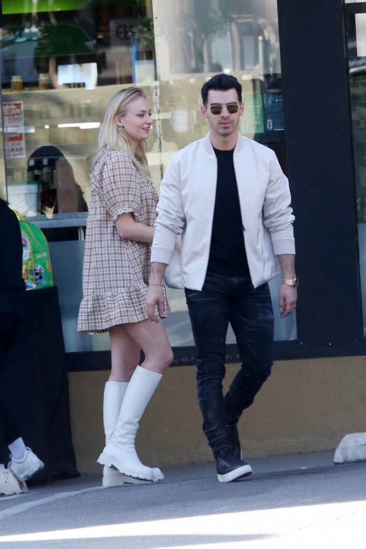 Sophie Turner Spotted In Frock Out In Los Angeles