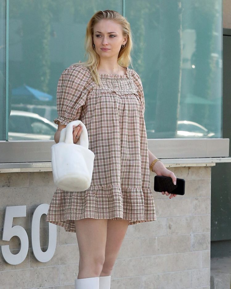 Sophie Turner Spotted In Frock Out In Los Angeles