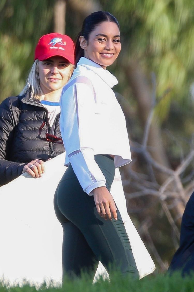 Vanessa Hudgens Filming A Sportswear AD In Los Angeles
