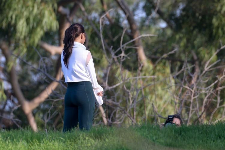 Vanessa Hudgens Filming A Sportswear AD In Los Angeles