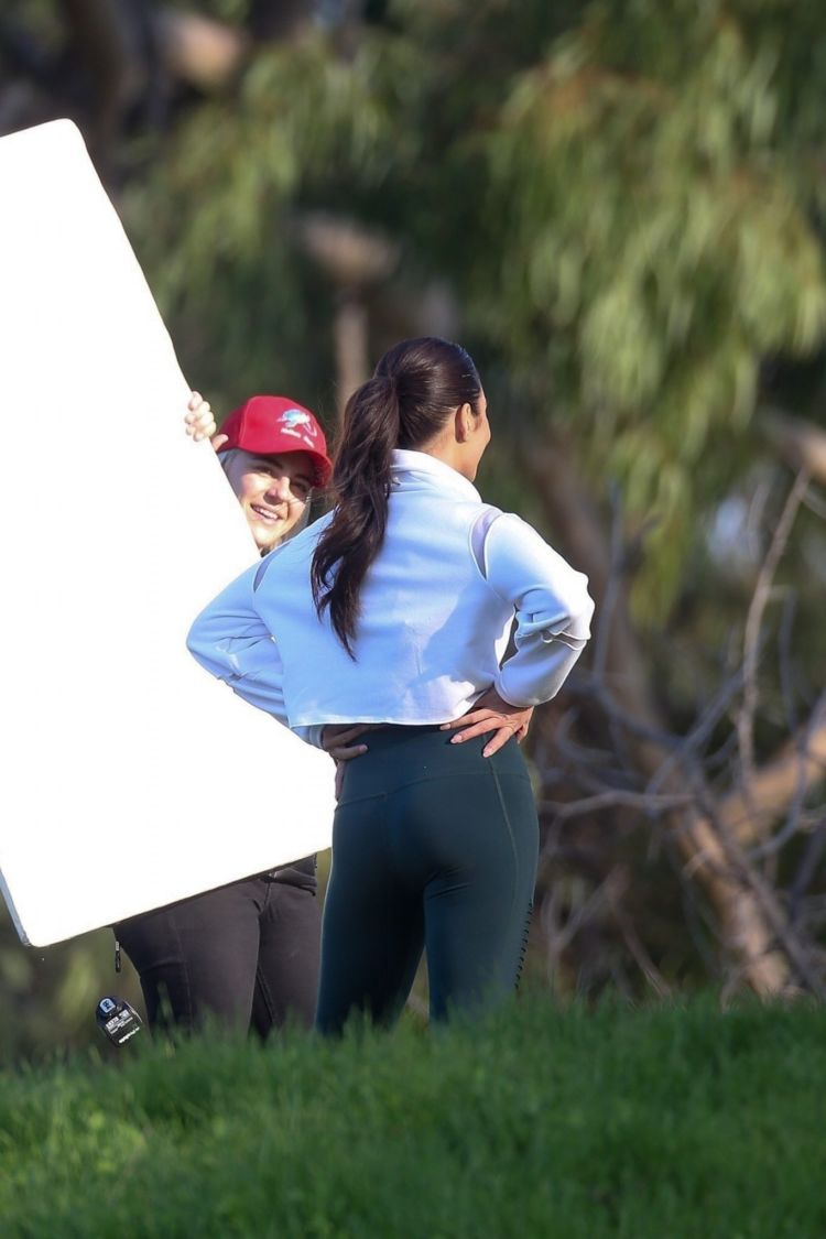 Vanessa Hudgens Filming A Sportswear AD In Los Angeles