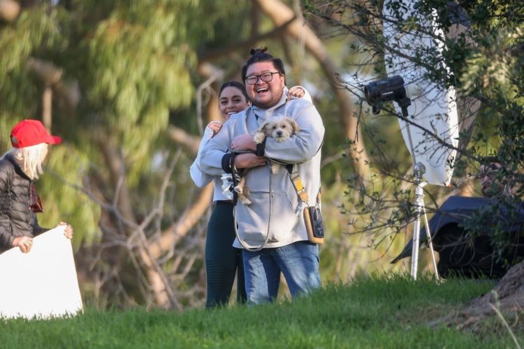 Vanessa Hudgens Filming A Sportswear AD In Los Angeles