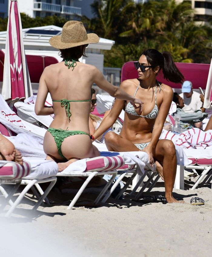 Ambra Gutierrez Enjoys Her Bikini Vacation At The Beach In Miami