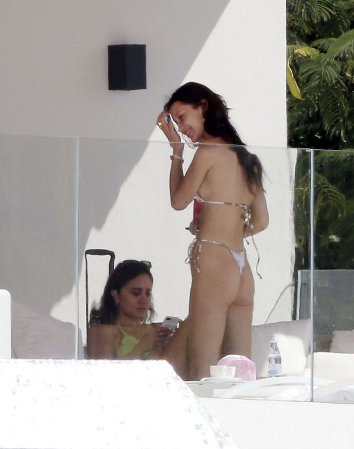 Bella Hadid Enjoying The Caribbean Sun In St Barths
