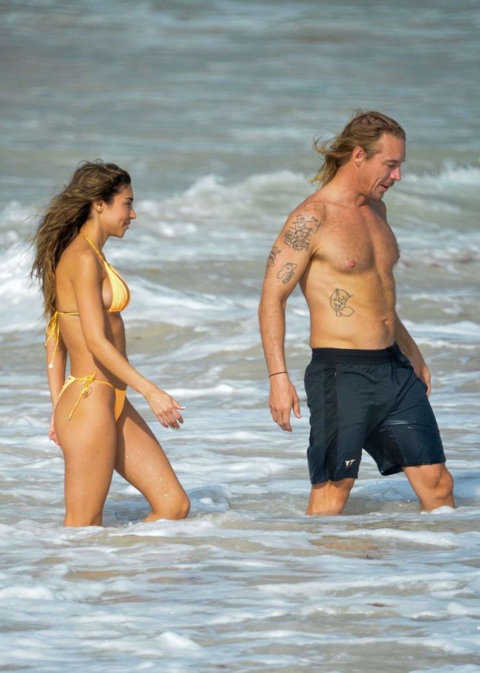 Chantel Jeffries With BF DJ Diplo At Beach In Mexico