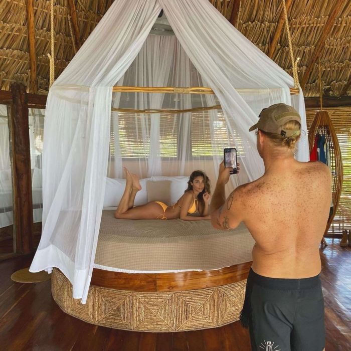 Chantel Jeffries With BF DJ Diplo At Beach In Mexico