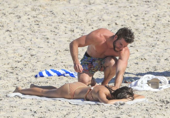 Liam Hemsworth's New Girlfriend Gabriella Brooks In Bikini At The Beach In Byron Bay