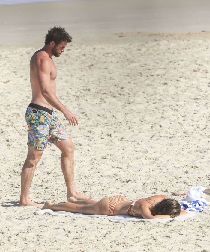 Liam Hemsworth's New Girlfriend Gabriella Brooks In Bikini At The Beach In Byron Bay