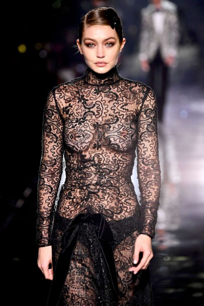Gigi Hadid Turned Heads At The Tom Ford AW20 Fashion Show