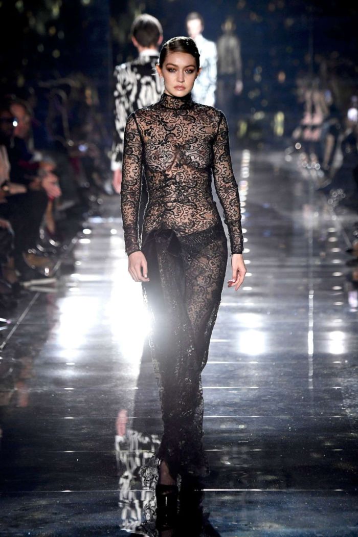 Gigi Hadid Turned Heads At The Tom Ford AW20 Fashion Show
