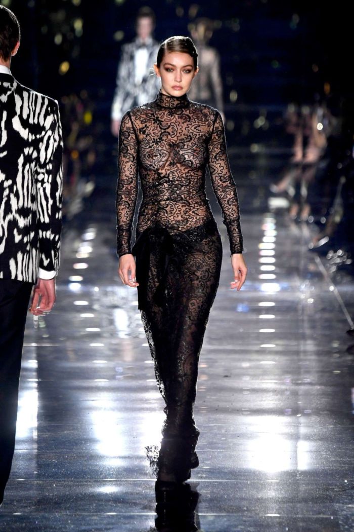 Gigi Hadid Turned Heads At The Tom Ford AW20 Fashion Show