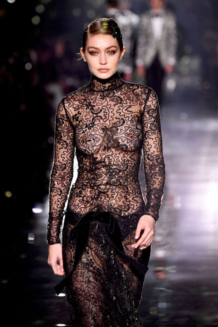 Gigi Hadid Turned Heads At The Tom Ford AW20 Fashion Show