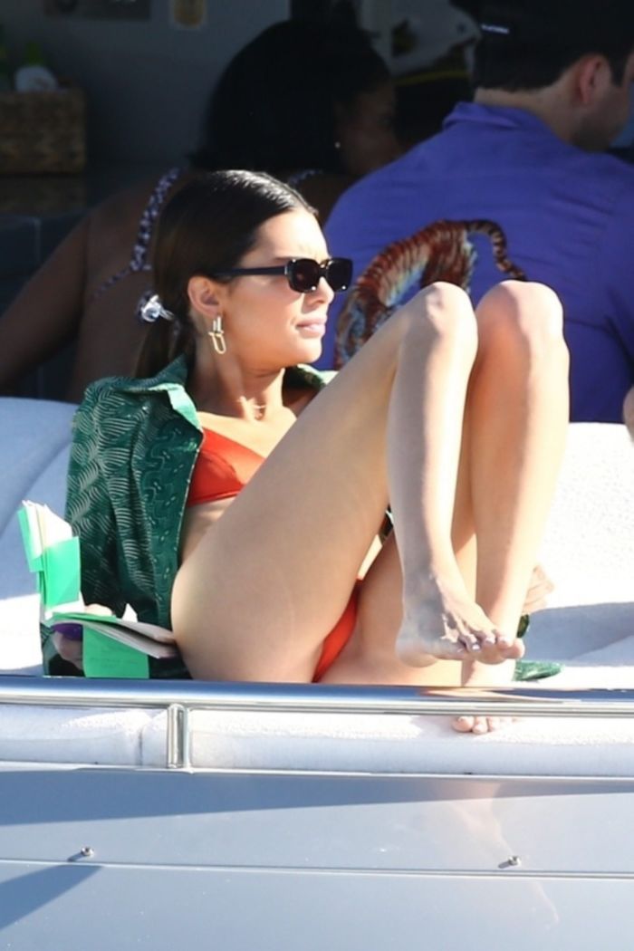 Kendall Jenner Candids In Bikini On A Yacht In Miami