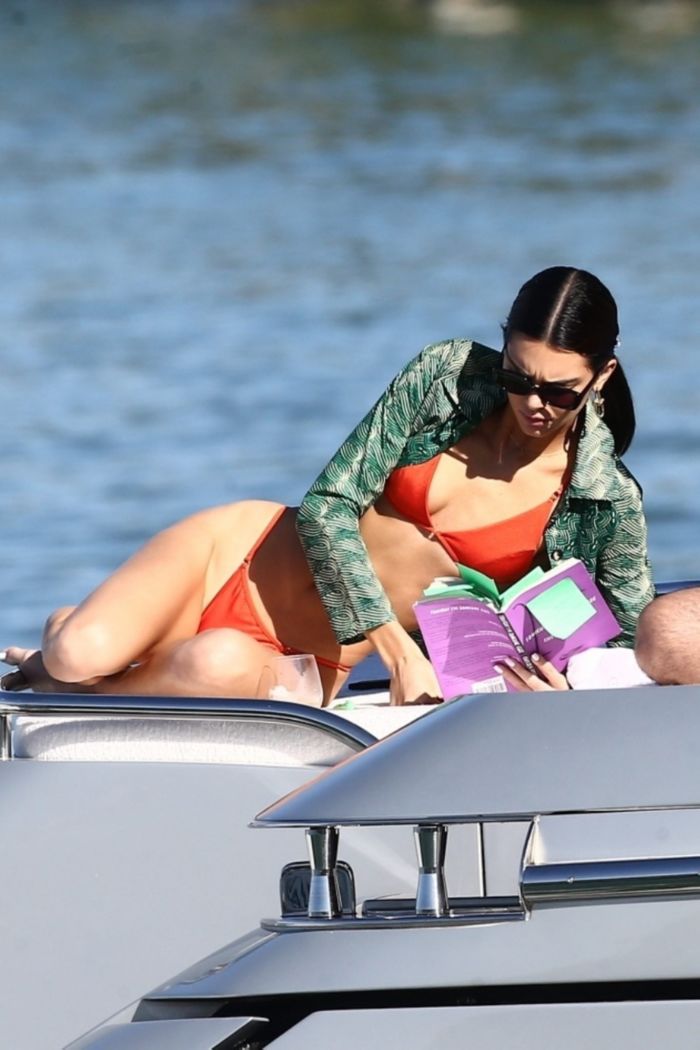 Kendall Jenner Candids In Bikini On A Yacht In Miami