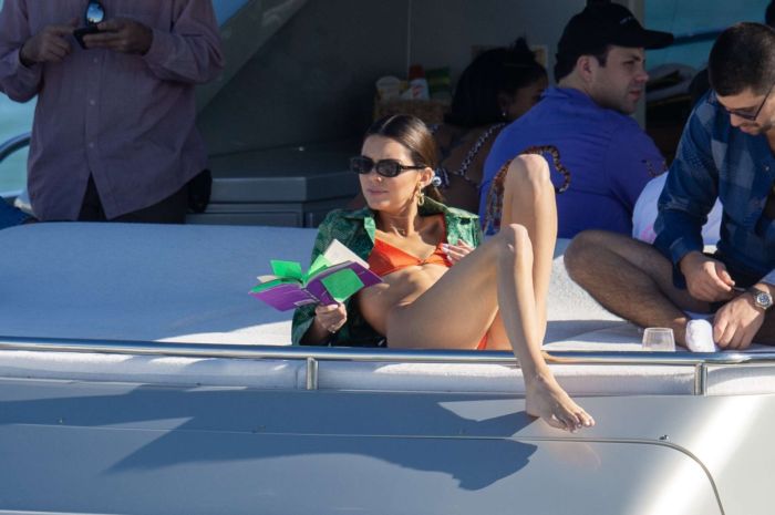 Kendall Jenner Candids In Bikini On A Yacht In Miami