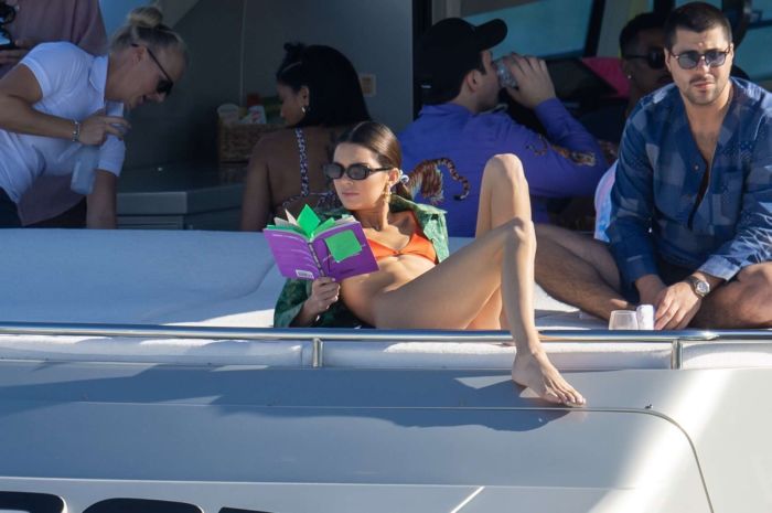 Kendall Jenner Candids In Bikini On A Yacht In Miami
