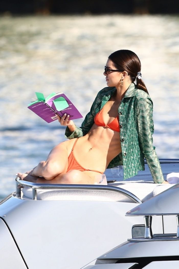 Kendall Jenner Candids In Bikini On A Yacht In Miami