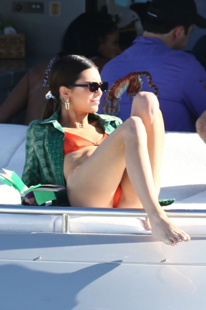 Kendall Jenner Candids In Bikini On A Yacht In Miami