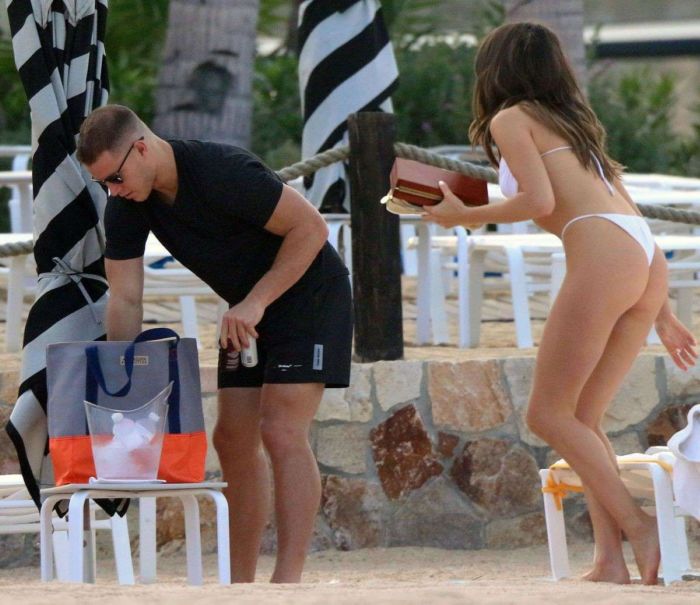 Stunning Olivia Culpo Holidaying In A White Bikini At A Beach In Mexico