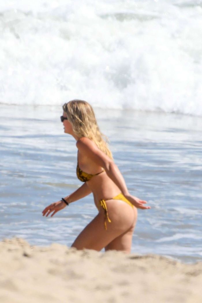 Sofia Richie Vacationing In A Bikini On The Beach In Malibu
