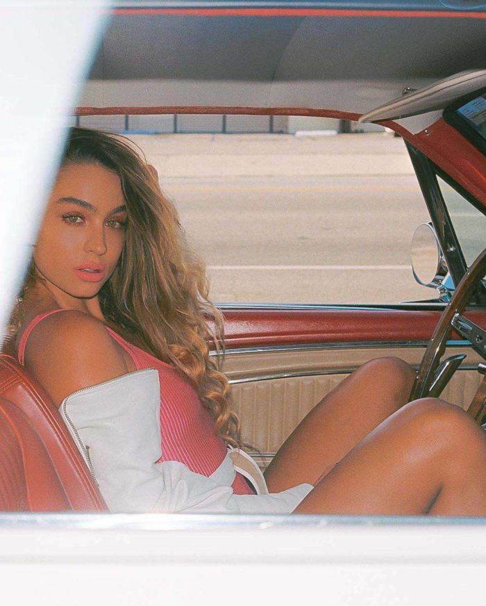 Sommer Ray's Special Swimsuit Shoot In A Car