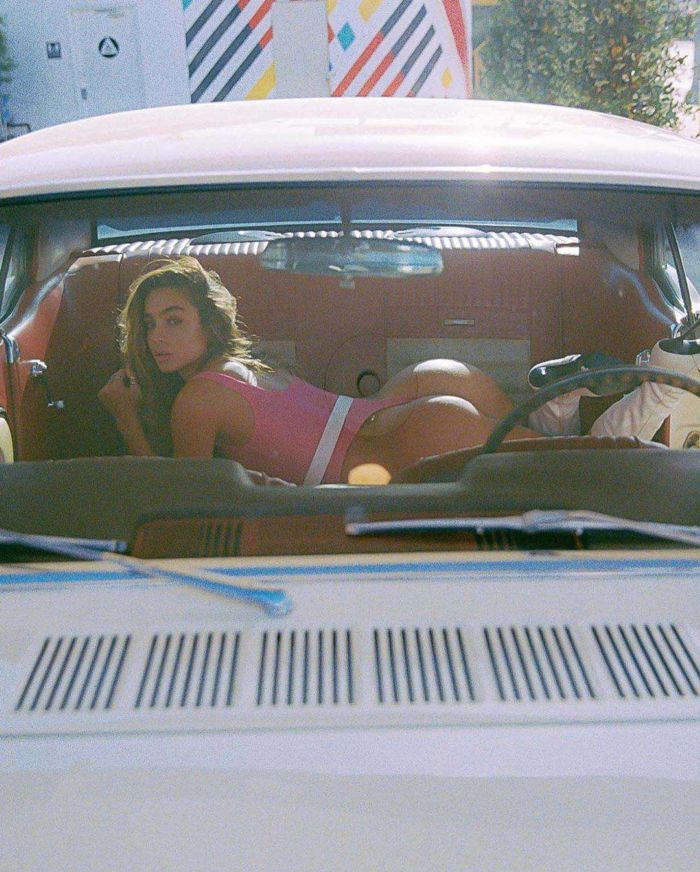 Sommer Ray's Special Swimsuit Shoot In A Car