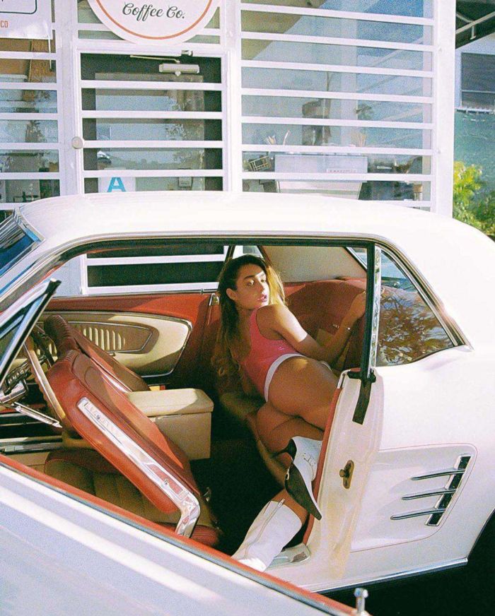 Sommer Ray's Special Swimsuit Shoot In A Car