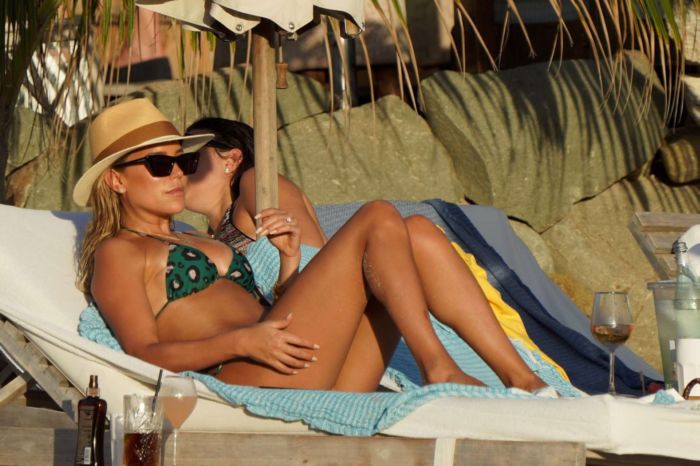 Sylvie Meis Vacationing In A Bikini On The Beach In Saint-Barthelemy