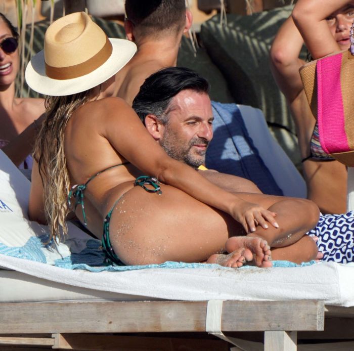 Sylvie Meis Vacationing In A Bikini On The Beach In Saint-Barthelemy